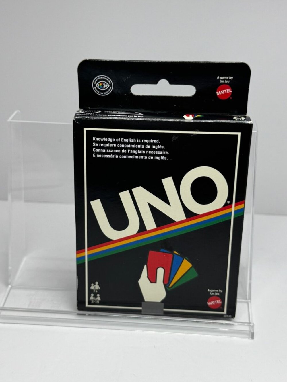 UNO Card Game For 2-10 Players Ages 7+ Mattel Classic Edition